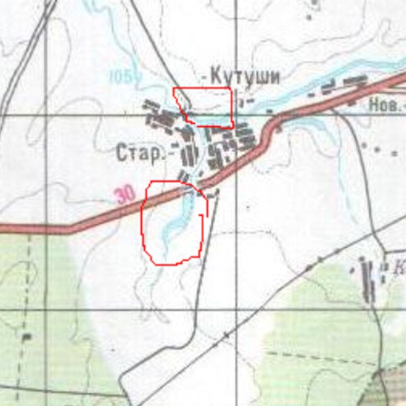 Карта Черемшанского района (Ст.Кутуш)